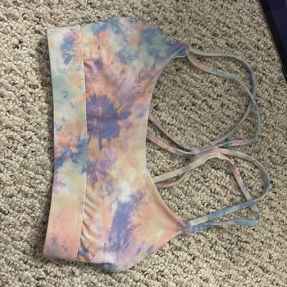 Tie dye sports bra